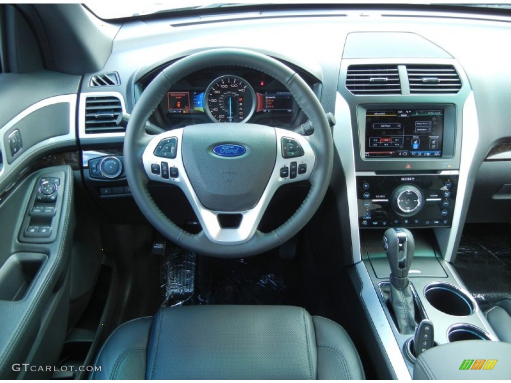 2012 Ford Explorer Limited Charcoal Black Dashboard Photo #56126931