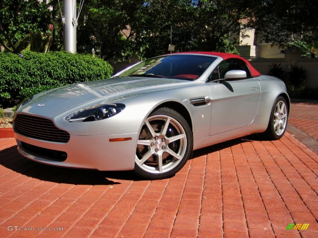 Titanium Silver 2008 Aston Martin V8 Vantage Roadster Exterior Photo #56128940