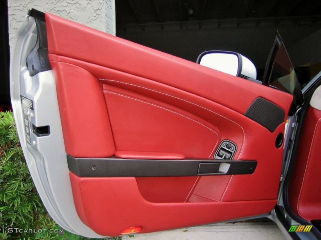 2008 Aston Martin V8 Vantage Roadster Chancellor Red Door Panel Photo #56129207