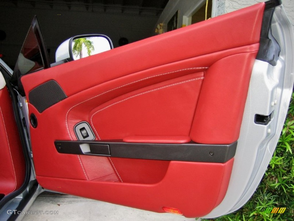 2008 Aston Martin V8 Vantage Roadster Chancellor Red Door Panel Photo #56129213