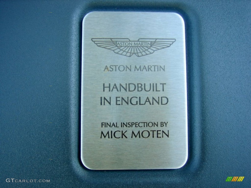 2008 Aston Martin V8 Vantage Roadster Info Tag Photo #56129371