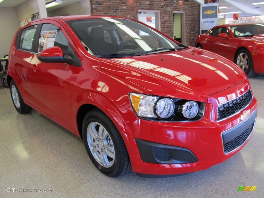 Victory Red 2012 Chevrolet Sonic LT Hatch Exterior Photo #56129756