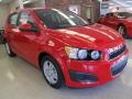 Victory Red 2012 Chevrolet Sonic LT Hatch Exterior
