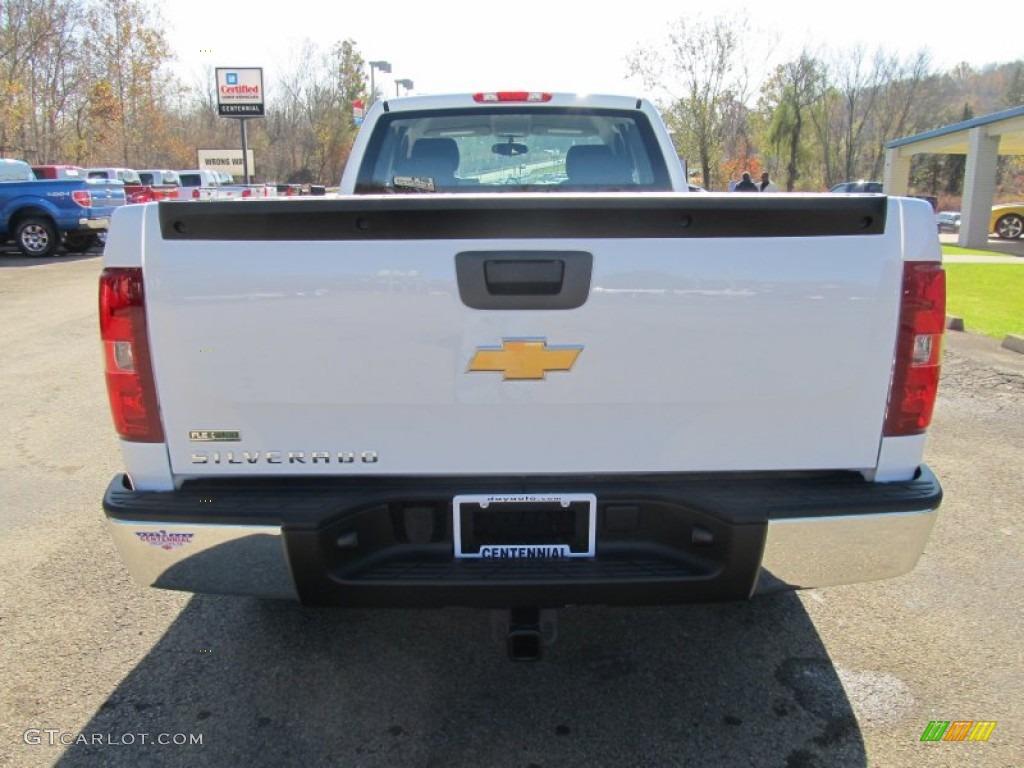 2012 Silverado 1500 Work Truck Extended Cab 4x4 - Summit White / Dark Titanium photo #3