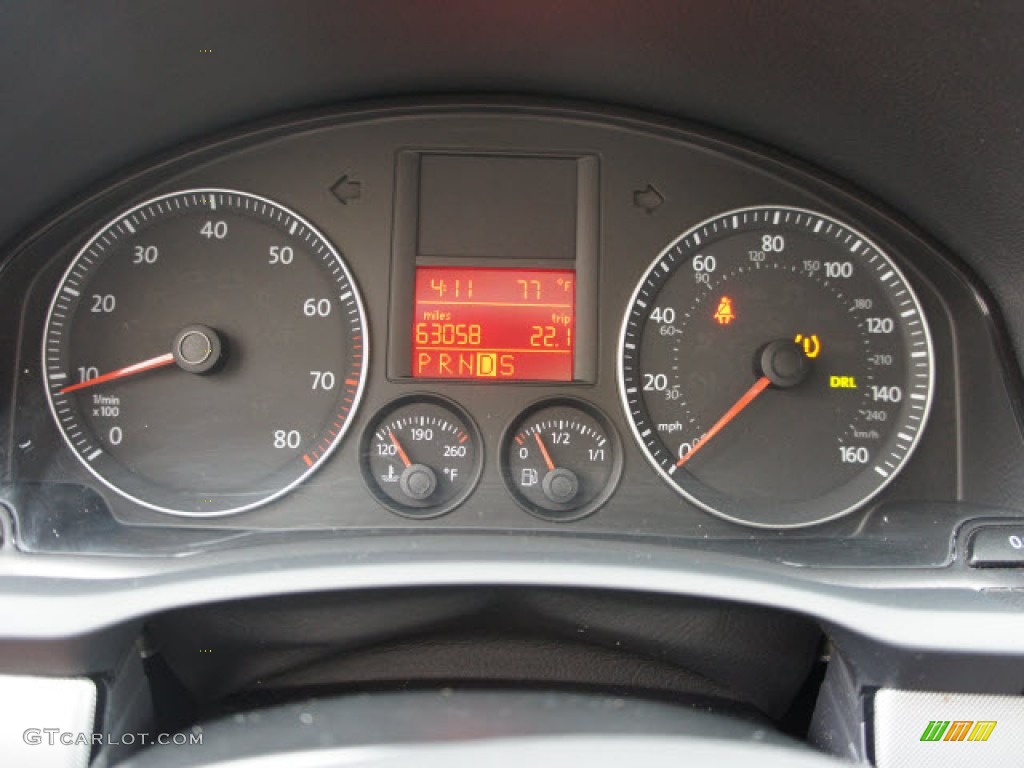 2009 Volkswagen Jetta Wolfsburg Edition Sedan Gauges Photo #56130980