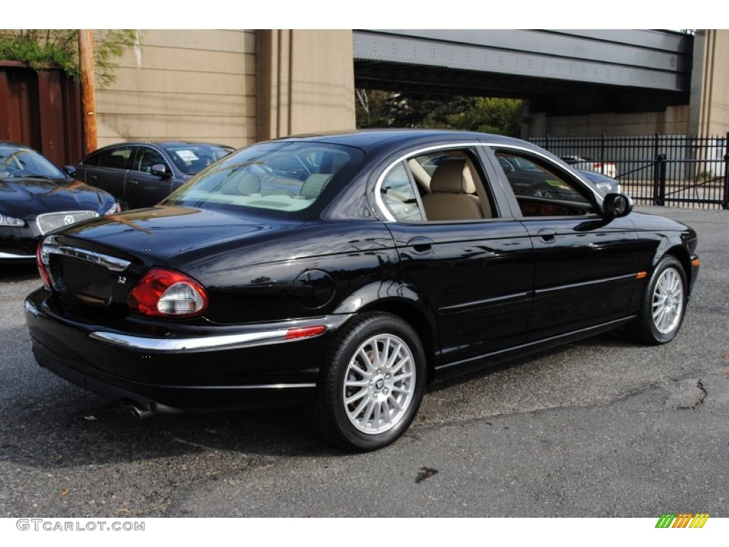 Ebony Black 2008 Jaguar X-Type 3.0 Sedan Exterior Photo #56131931