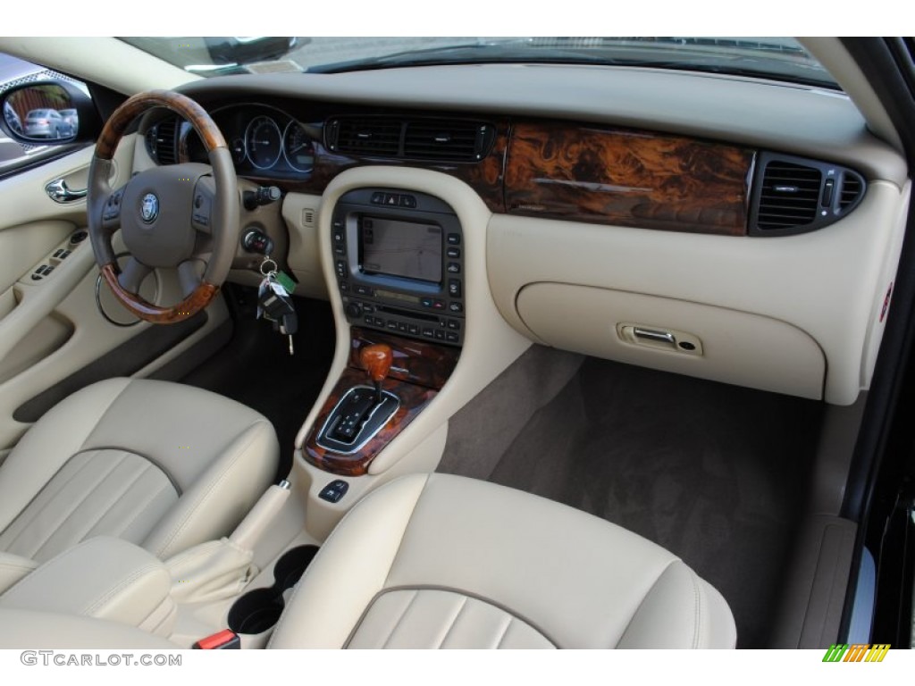 2008 Jaguar X-Type 3.0 Sedan Champagne Dashboard Photo #56131973