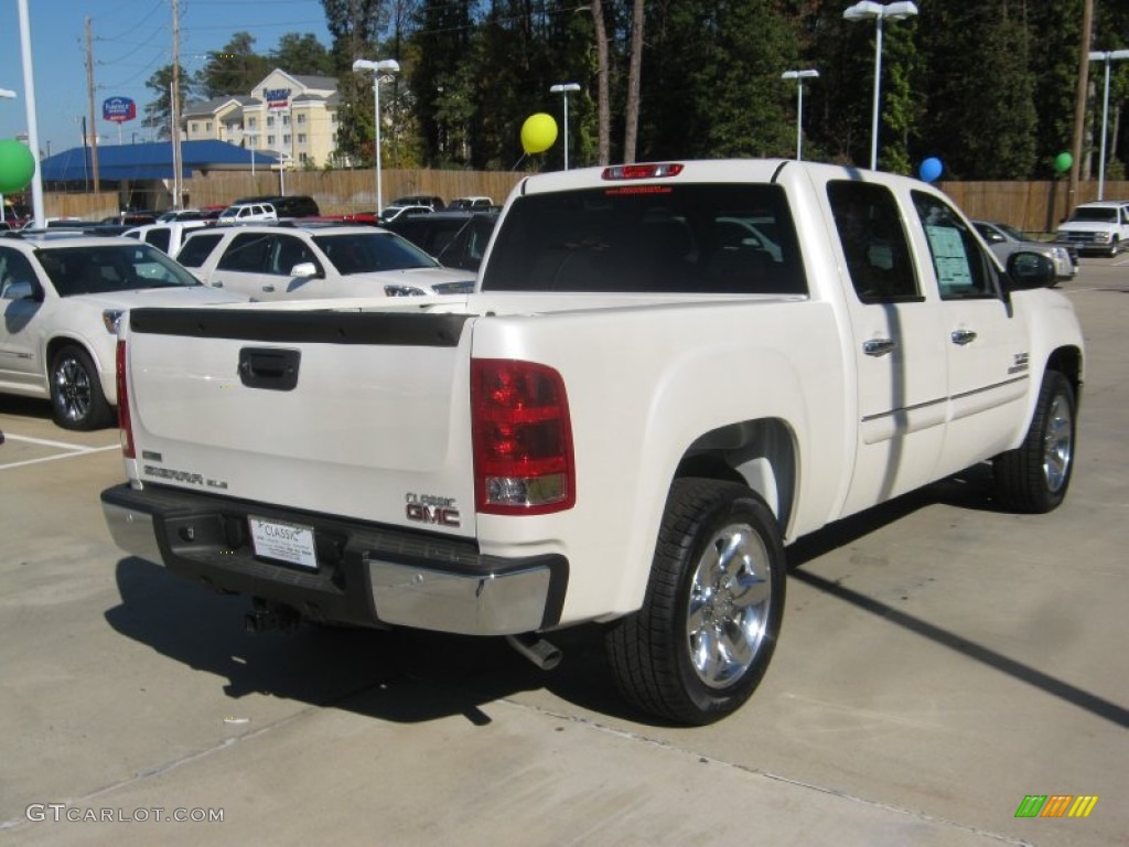 2012 Sierra 1500 SLE Crew Cab - White Diamond Tricoat / Dark Titanium/Light Titanium photo #5