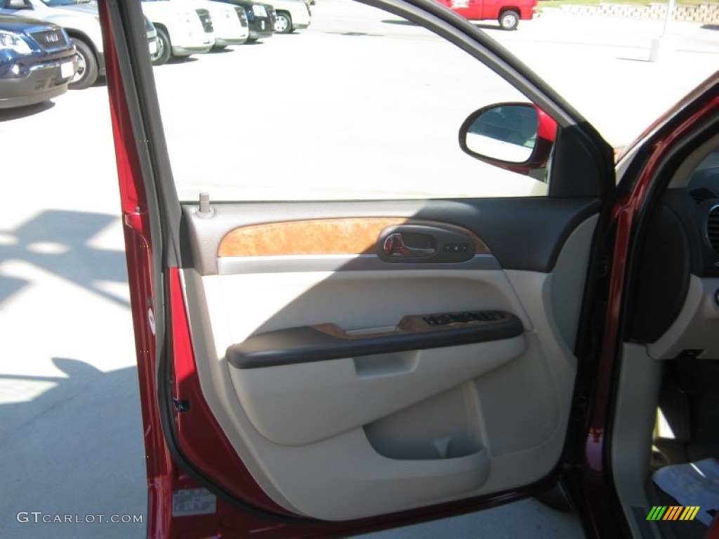2012 Enclave FWD - Crystal Red Tintcoat / Cashmere photo #16