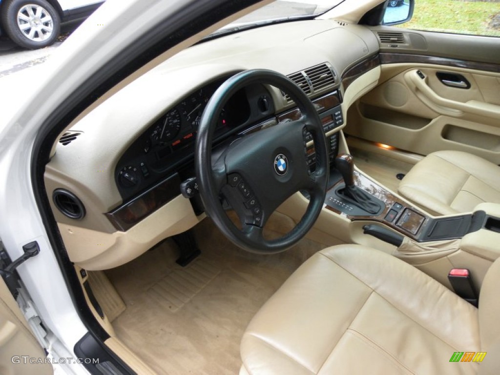 Sand Beige Interior 2003 BMW 5 Series 540i Sedan Photo #56134571