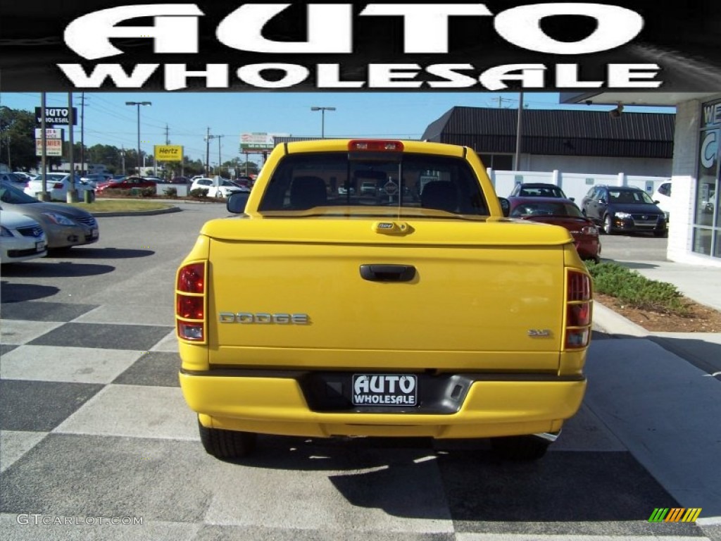 2004 Ram 1500 SLT Rumble Bee Regular Cab - Solar Yellow / Dark Slate Gray photo #3