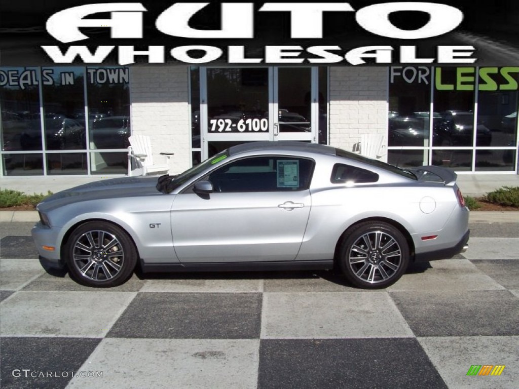 2010 Mustang GT Coupe - Brilliant Silver Metallic / Stone photo #1