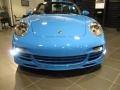 2012 Paint to Sample Bright Blue Porsche 911 Turbo S Cabriolet  photo #2