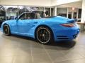 2012 Paint to Sample Bright Blue Porsche 911 Turbo S Cabriolet  photo #3