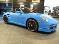2012 Paint to Sample Bright Blue Porsche 911 Turbo S Cabriolet  photo #7