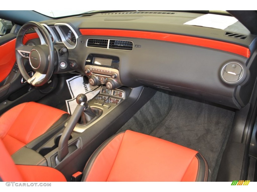 2011 Chevrolet Camaro SS/RS Convertible Inferno Orange/Black Dashboard Photo #56136449