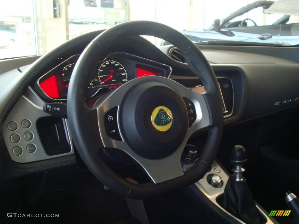 2011 Lotus Evora Coupe Charcoal Steering Wheel Photo #56136719