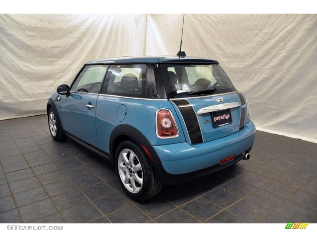 2008 Cooper Hardtop - Oxygen Blue / Lounge Carbon Black photo #9