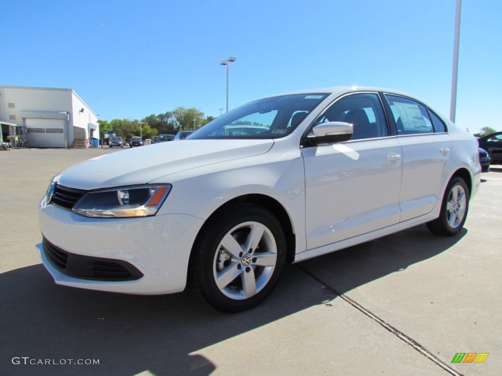 2012 Jetta TDI Sedan - Candy White / Titan Black photo #1