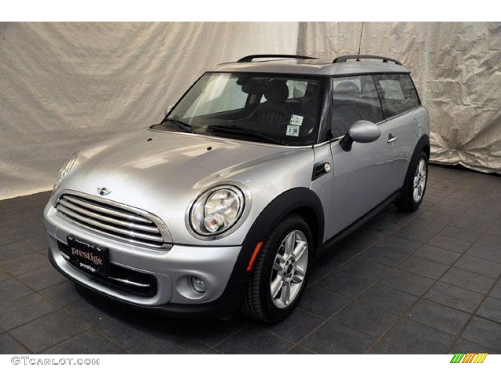 2011 Cooper Clubman - Pure Silver Metallic / Carbon Black Lounge Leather photo #1