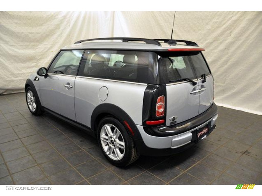 2011 Cooper Clubman - Pure Silver Metallic / Carbon Black Lounge Leather photo #8