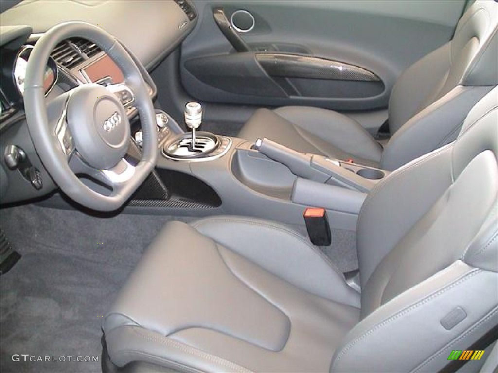 Black Interior 2012 Audi R8 Spyder 5.2 FSI quattro Photo #56139064