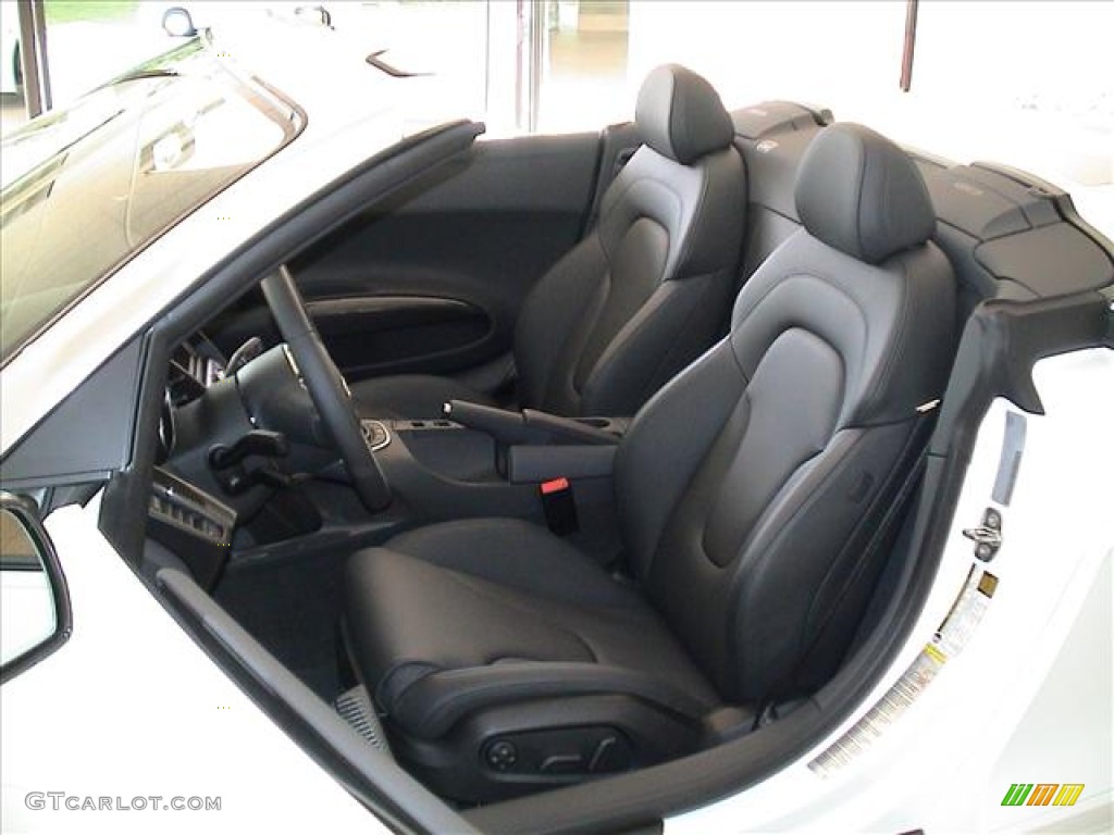 Black Interior 2012 Audi R8 Spyder 5.2 FSI quattro Photo #56139077