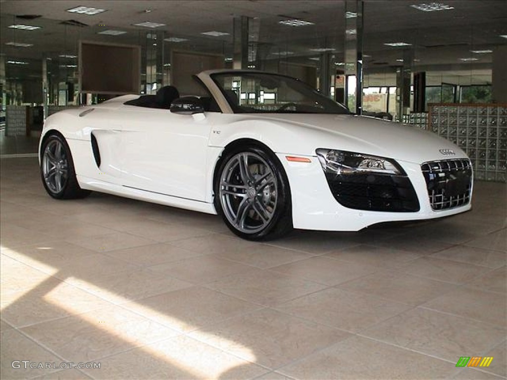 Ibis White 2012 Audi R8 Spyder 5.2 FSI quattro Exterior Photo #56139110