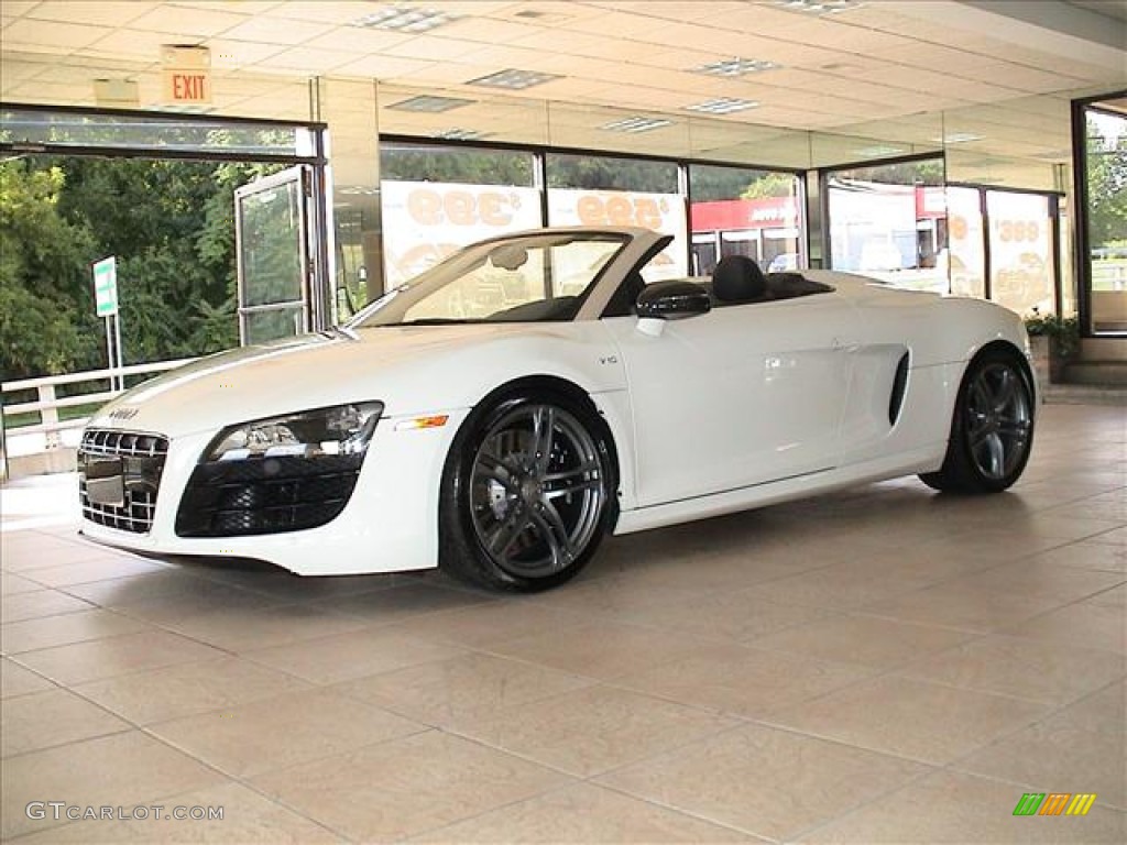 Ibis White 2012 Audi R8 Spyder 5.2 FSI quattro Exterior Photo #56139185