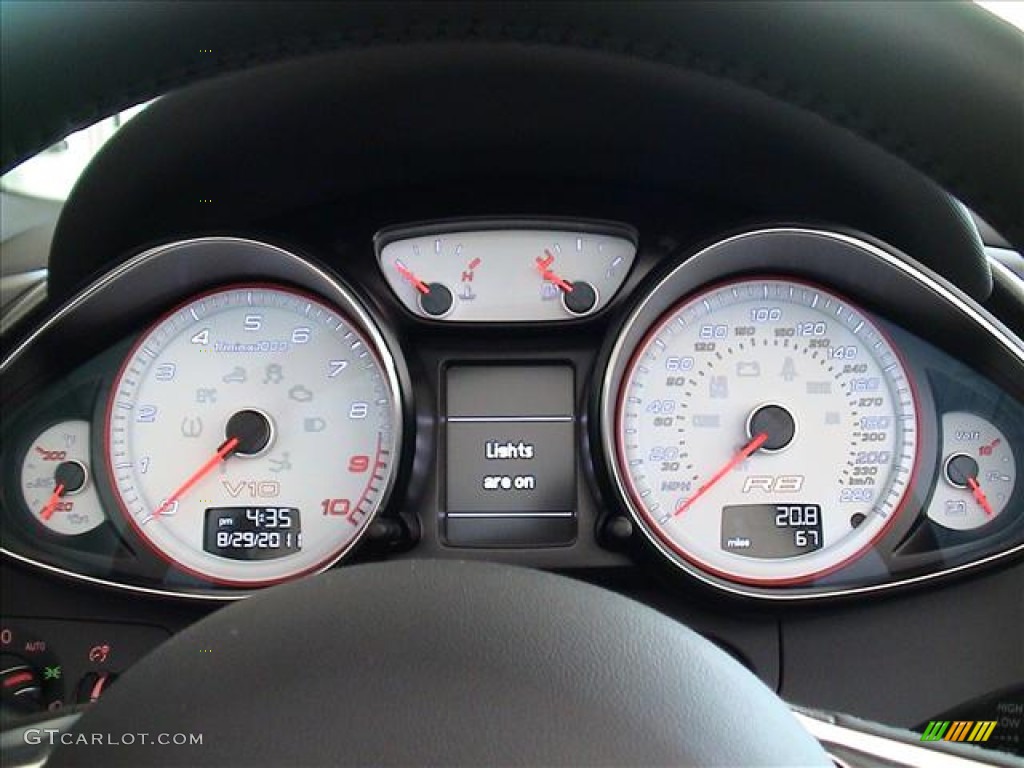 2012 Audi R8 Spyder 5.2 FSI quattro Gauges Photo #56139230