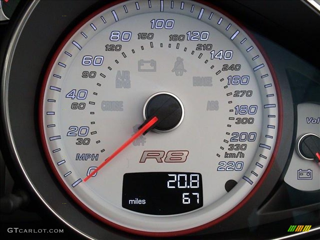 2012 Audi R8 Spyder 5.2 FSI quattro Gauges Photo #56139239