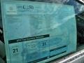 2012 Mercedes-Benz C 250 Coupe Window Sticker