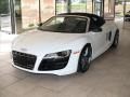 Ibis White 2012 Audi R8 Spyder 5.2 FSI quattro Exterior