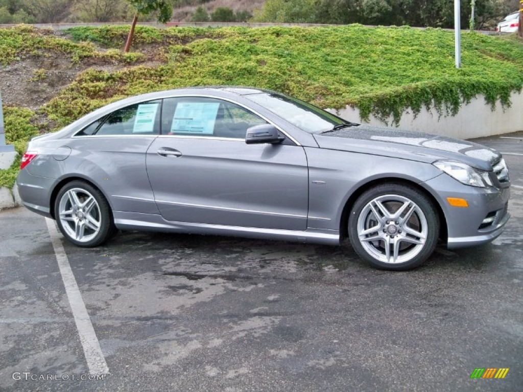 2012 E 550 Coupe - Palladium Silver Metallic / Black photo #2