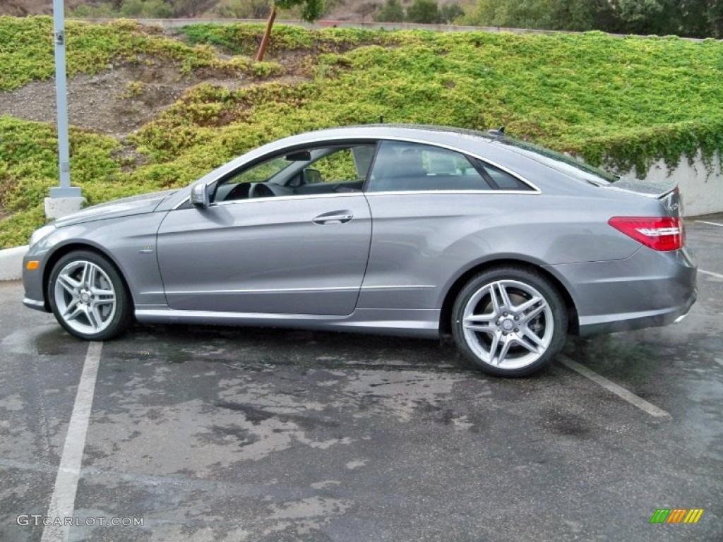 Palladium Silver Metallic 2012 Mercedes-Benz E 550 Coupe Exterior Photo #56139398