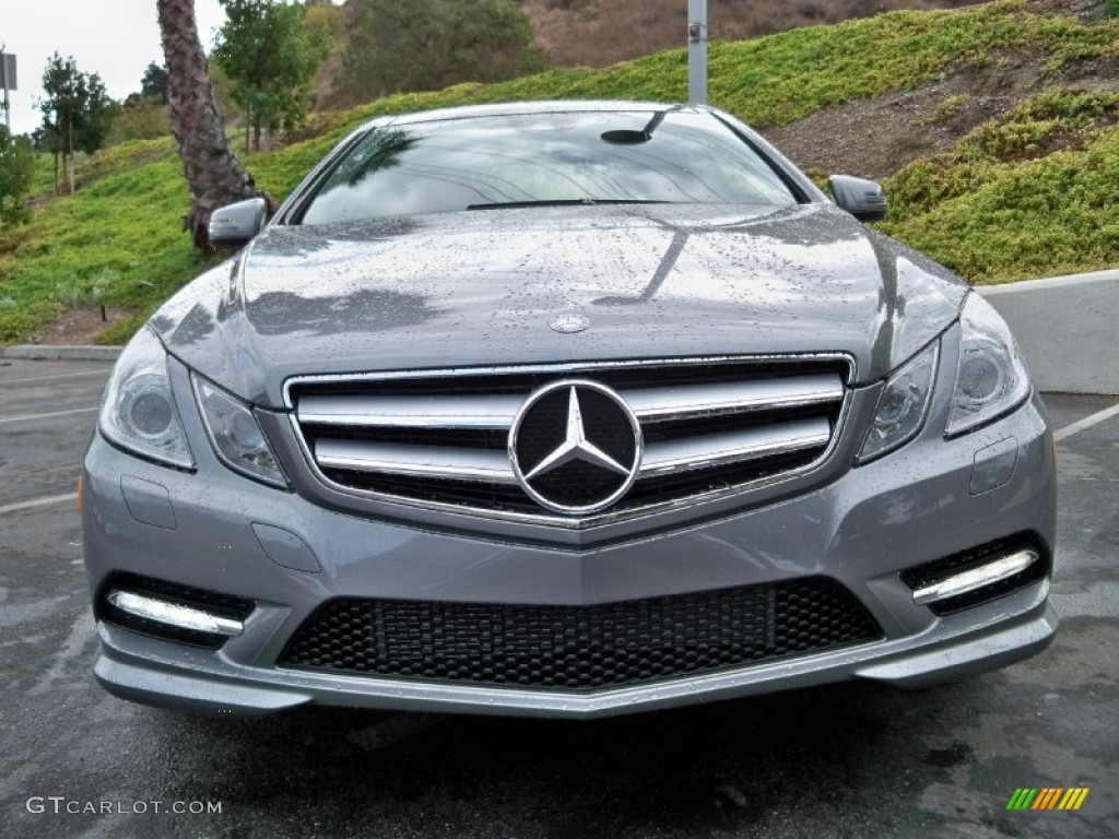 Palladium Silver Metallic 2012 Mercedes-Benz E 550 Coupe Exterior Photo #56139407