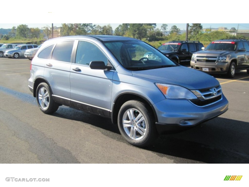 2011 CR-V EX 4WD - Glacier Blue Metallic / Gray photo #7