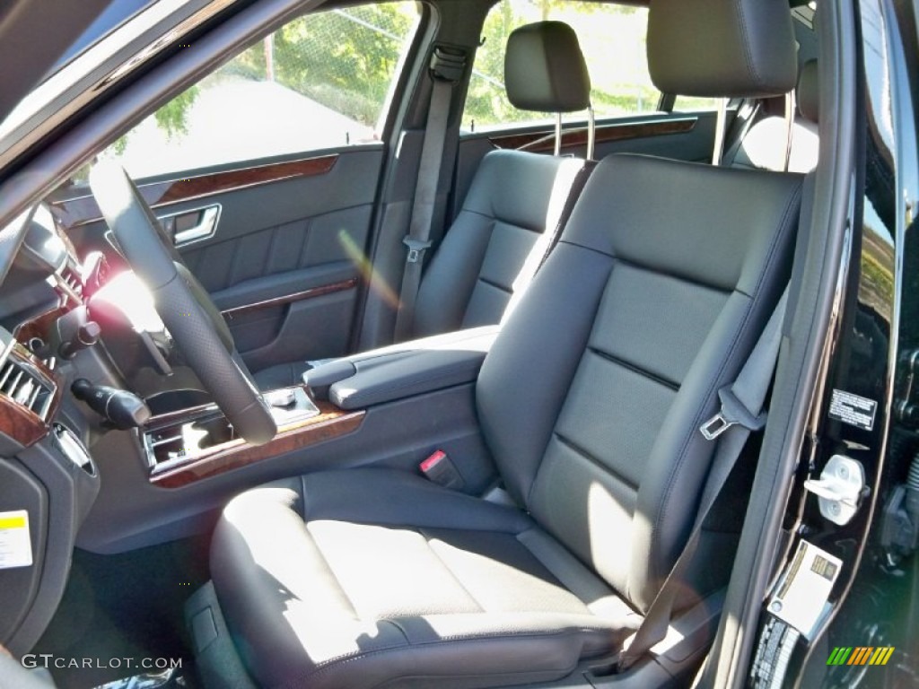 Black Interior 2012 Mercedes-Benz E 350 Sedan Photo #56140082