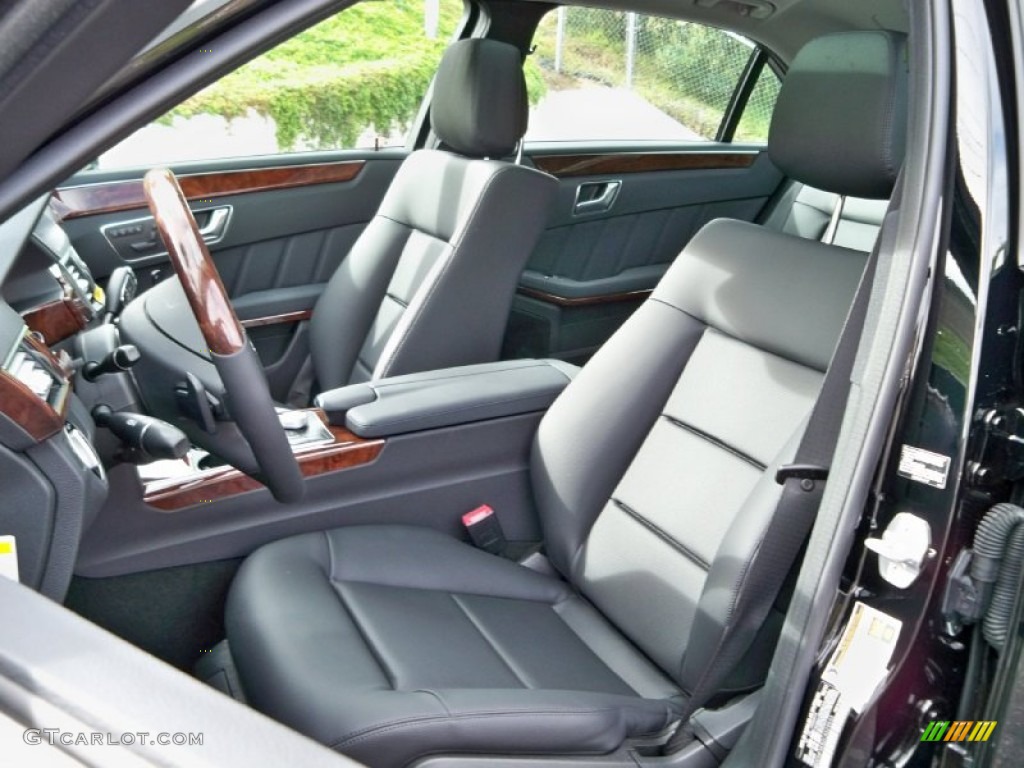 Black Interior 2012 Mercedes-Benz E 350 Sedan Photo #56140175