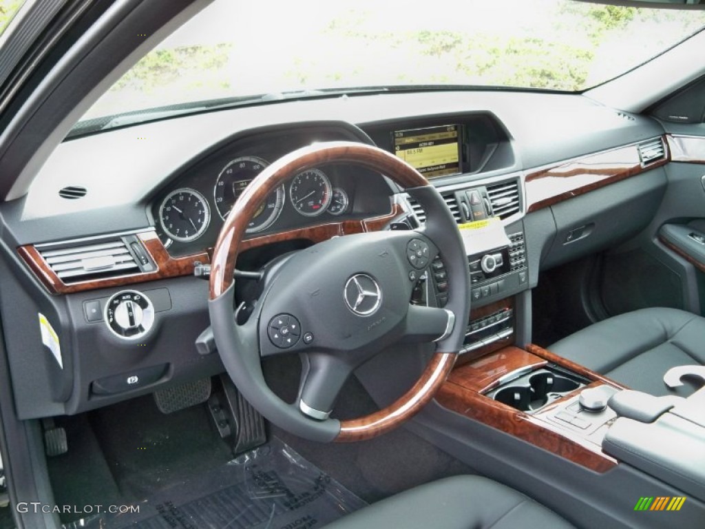 2012 Mercedes-Benz E 350 Sedan Black Dashboard Photo #56140184