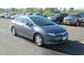 2012 Polished Metal Metallic Honda Civic Hybrid-L Sedan  photo #7