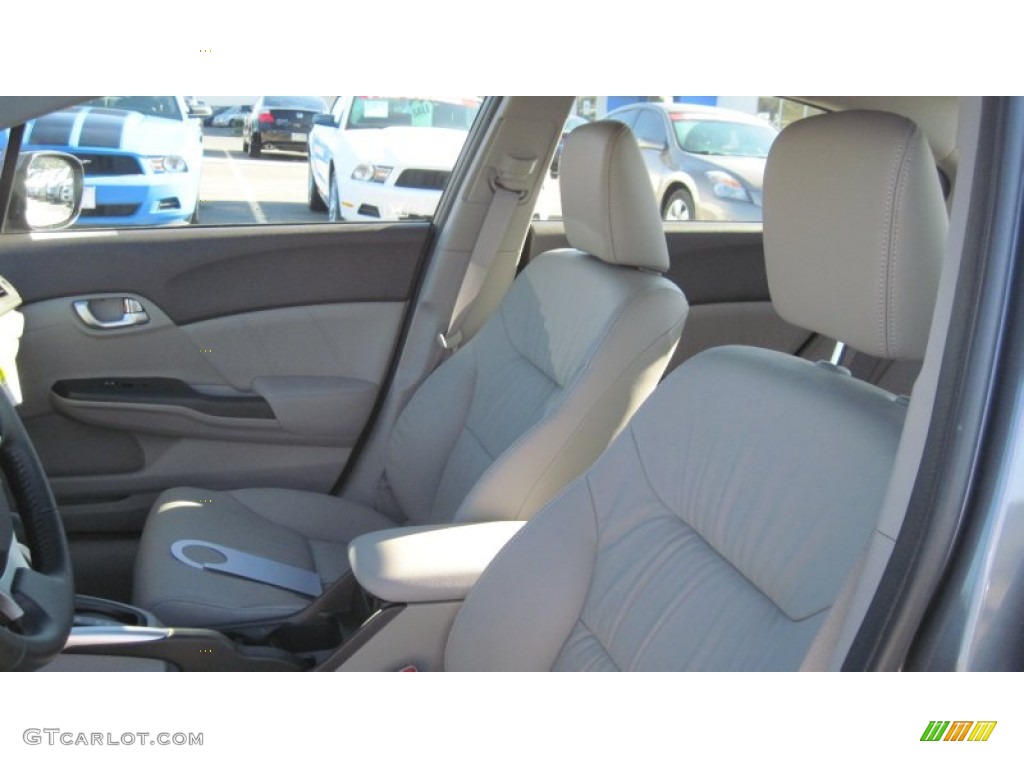 Gray Interior 2012 Honda Civic Hybrid-L Sedan Photo #56140448