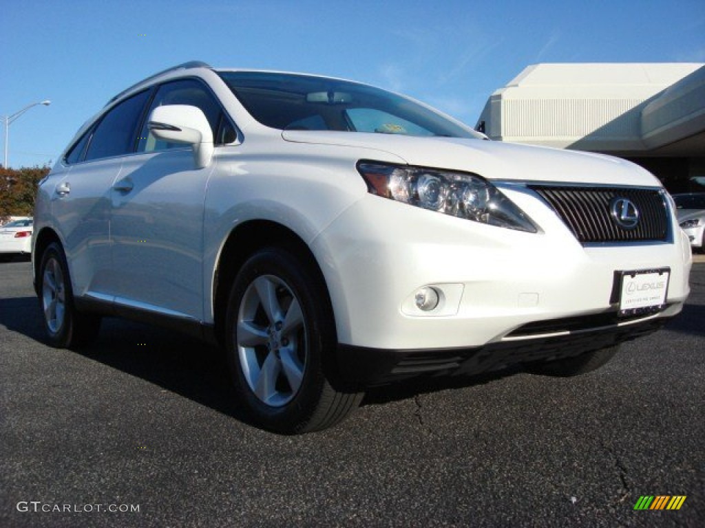 2010 RX 350 AWD - Starfire White Pearl / Parchment/Brown Walnut photo #1