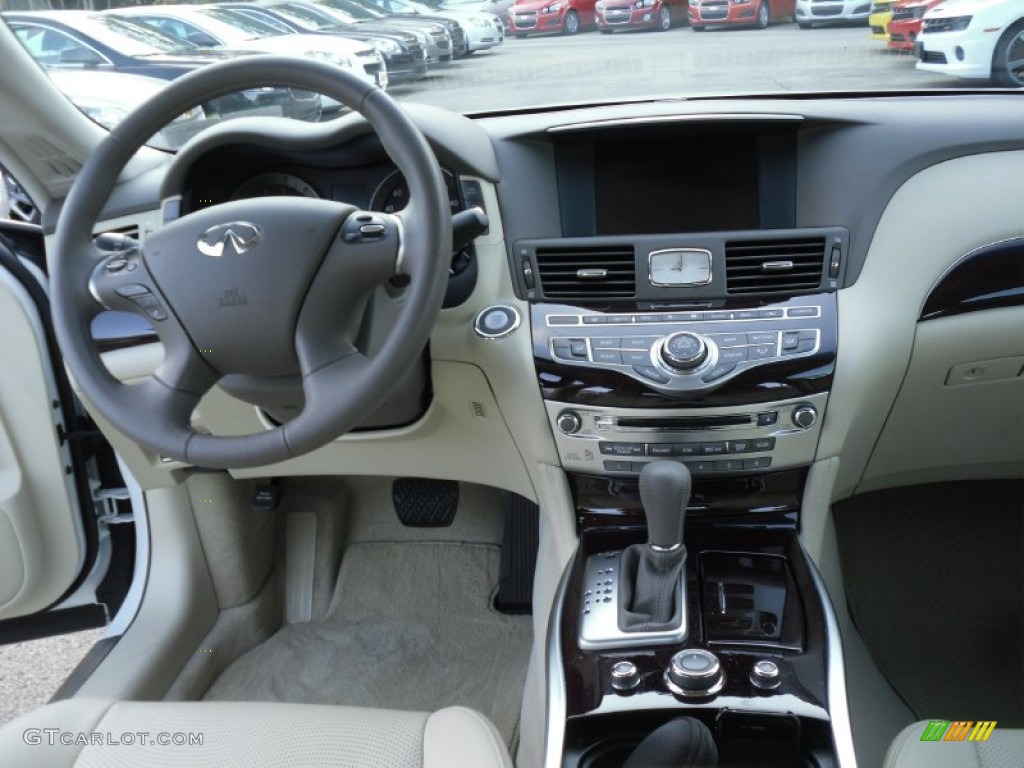 2012 Infiniti M 37x AWD Sedan Wheat Dashboard Photo #56143292