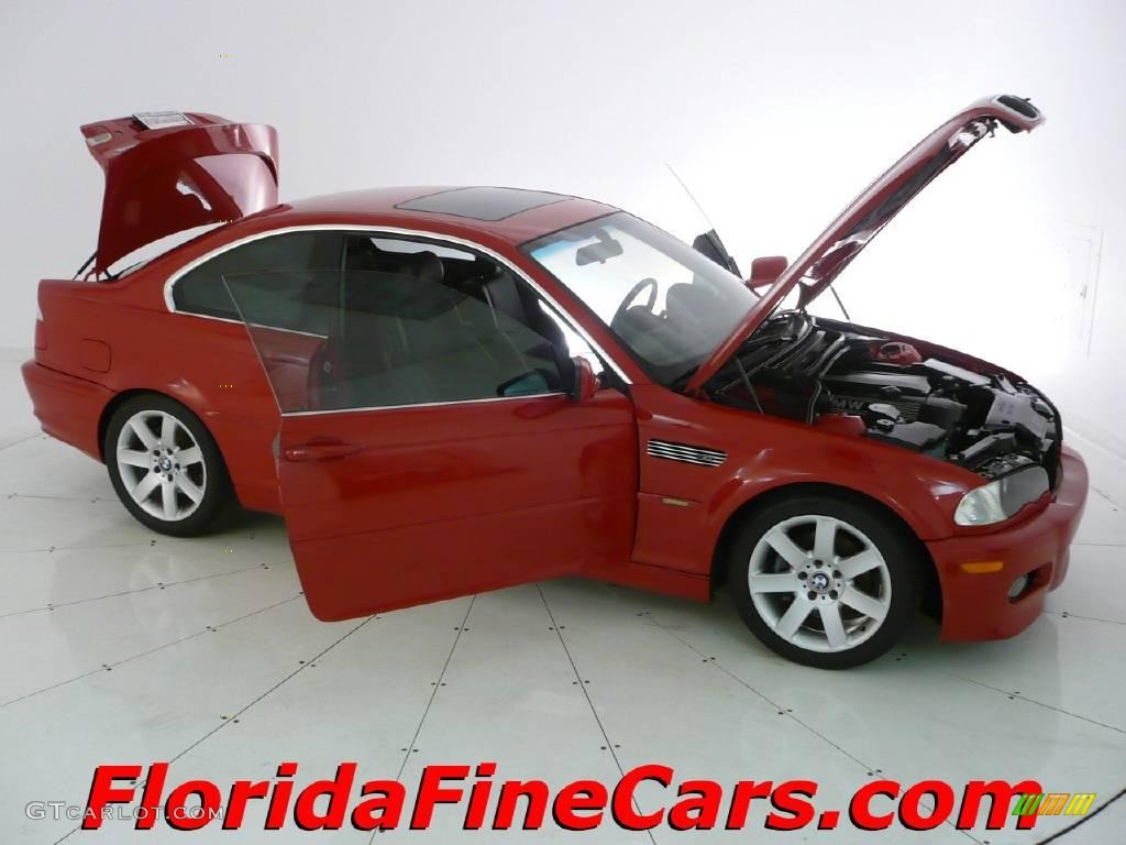 2002 3 Series 325i Coupe - Electric Red / Black photo #7