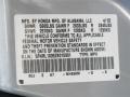 NH638M: Starlight Silver Metallic 2002 Honda Odyssey EX-L Color Code