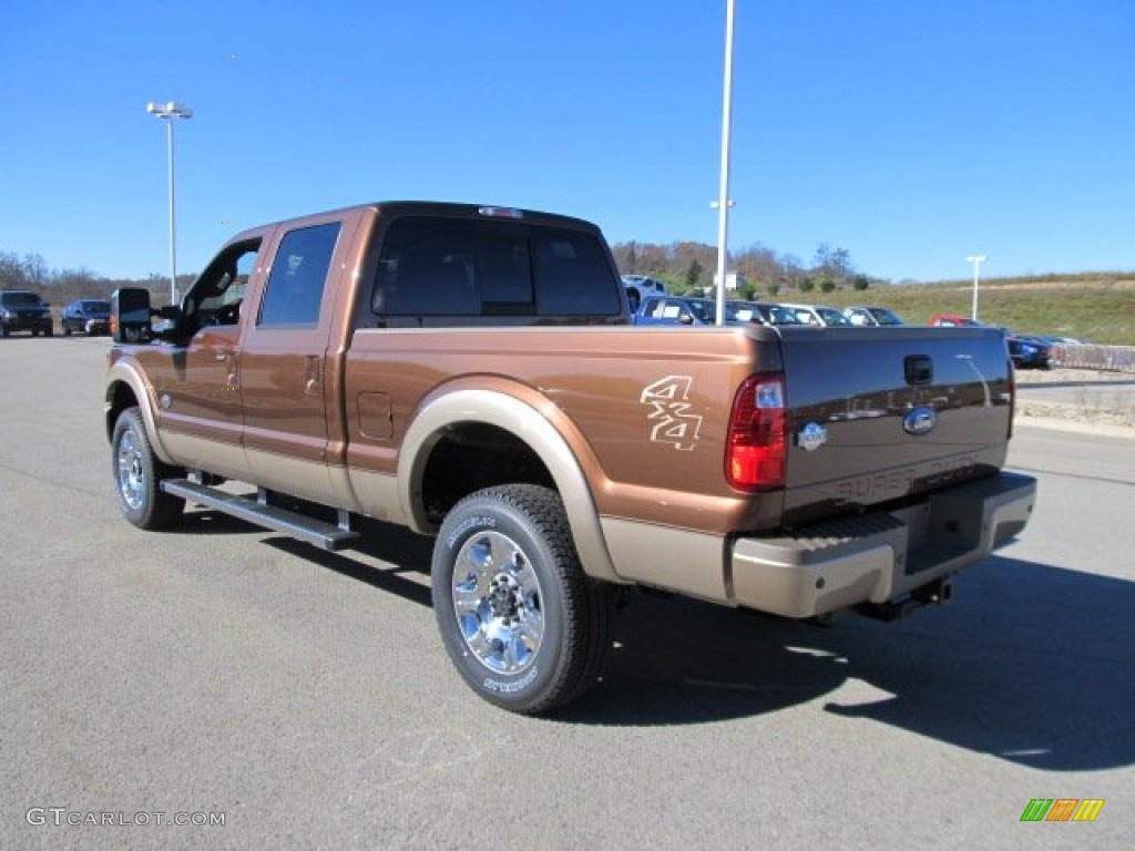 2012 F350 Super Duty King Ranch Crew Cab 4x4 - Golden Bronze Metallic / Chaparral Leather photo #9