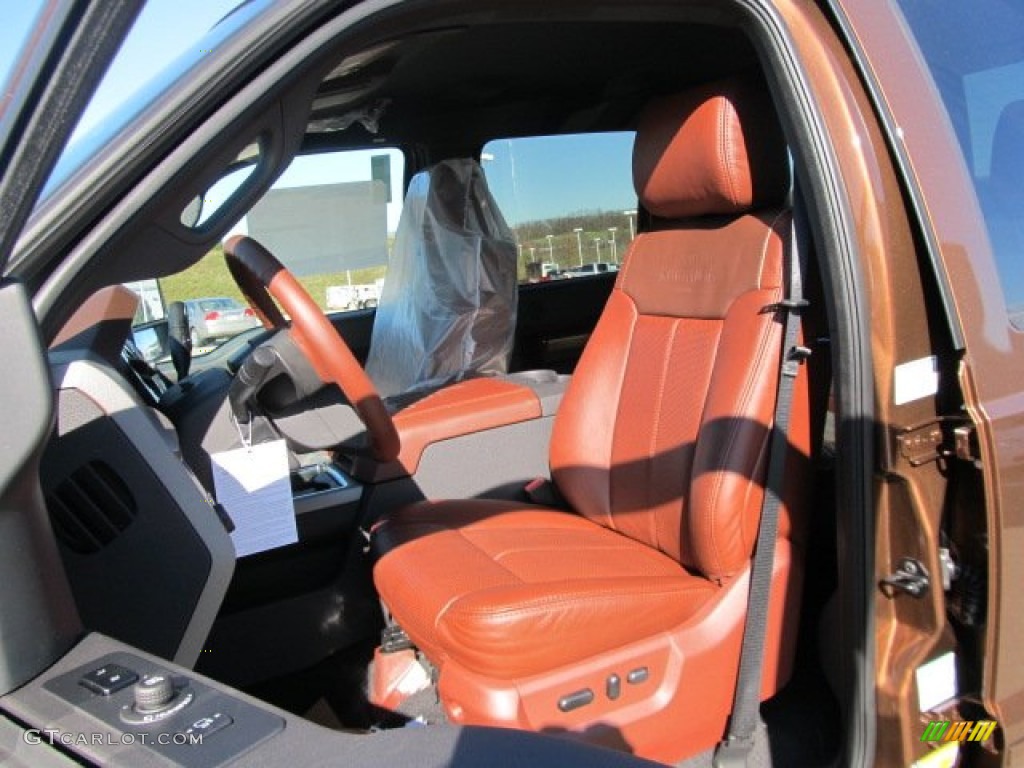 Chaparral Leather Interior 2012 Ford F350 Super Duty King Ranch Crew Cab 4x4 Photo #56145518