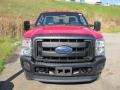Vermillion Red 2012 Ford F350 Super Duty XL Regular Cab 4x4 Chassis Exterior