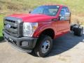 2012 Vermillion Red Ford F350 Super Duty XL Regular Cab 4x4 Chassis  photo #8
